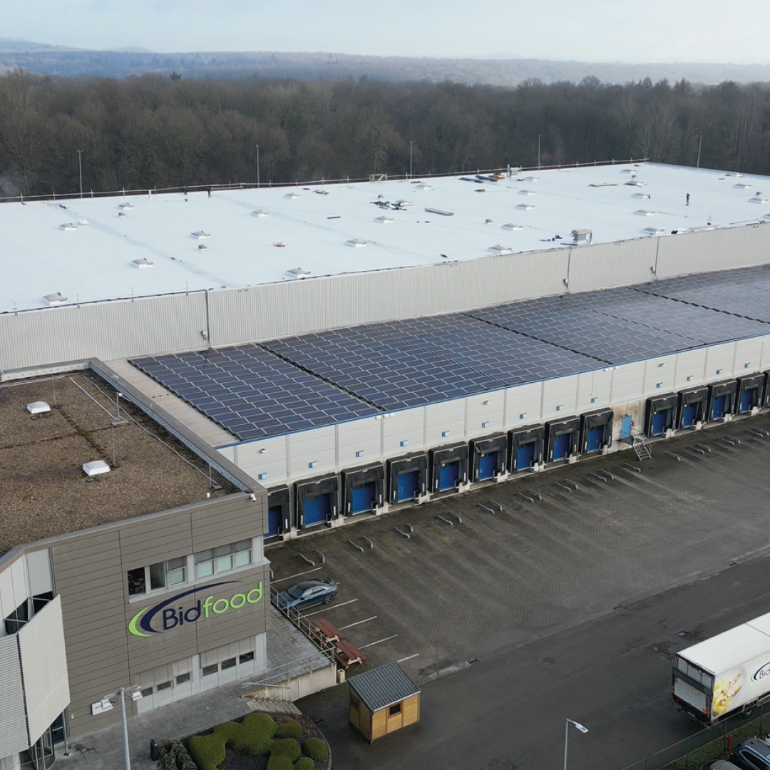 Rénovation de l’étanchéité de la toiture du bâtiment industriel de Bidfood SA à Thuin